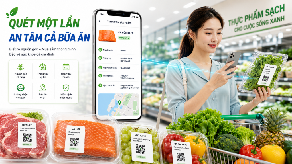 Chỉ cần 2 giây là có thể truy xuất nguồn gốc 1 sản phẩm từ a tới z
