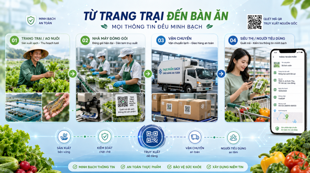 Truy xuất nguồn gốc thông minh cho nông sản